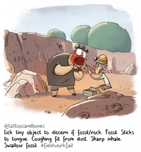fossil #fieldworkfail illustration